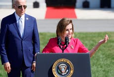Pelosi and Biden muddle up speeches in awkward press conference gaffe