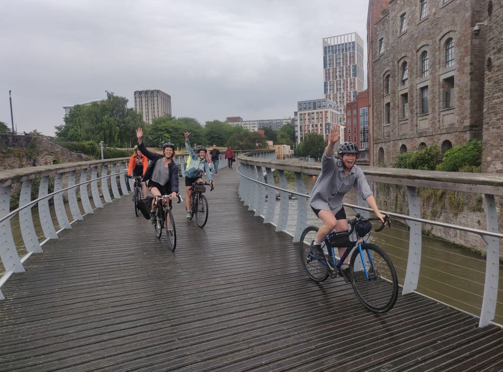 Thighs of Steel arrive in Bristol (Joe Bourdillon-Schicker/PA)