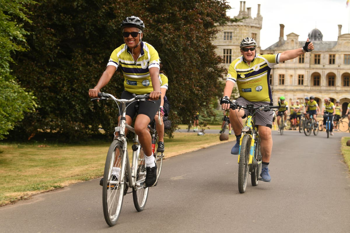 Cyclists raise £80,000 for ‘life-changing’ gardens at UK’s spinal injury centres