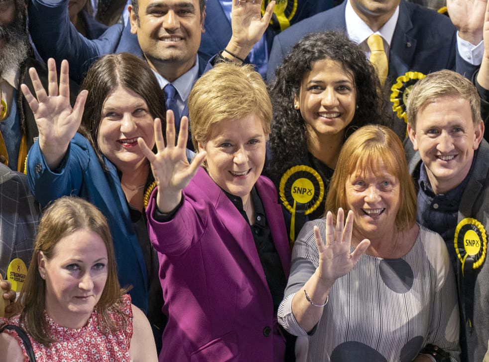 Nicola Sturgeon said leading the SNP into the next election was her ‘default position’ (Jane Barlow/PA)