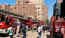 職員: Fire at Coptic church in Cairo kills 41, 痛い 14