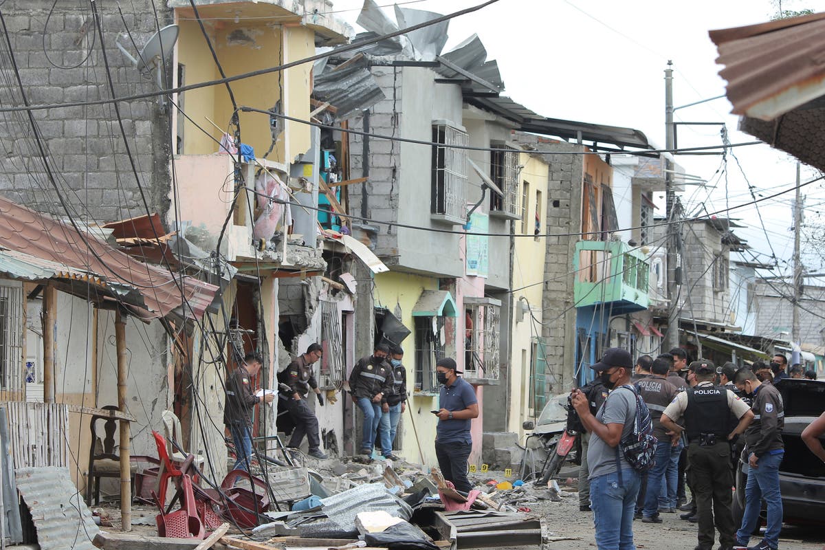 Shooting, blast in Ecuador port city kills 5, damages homes