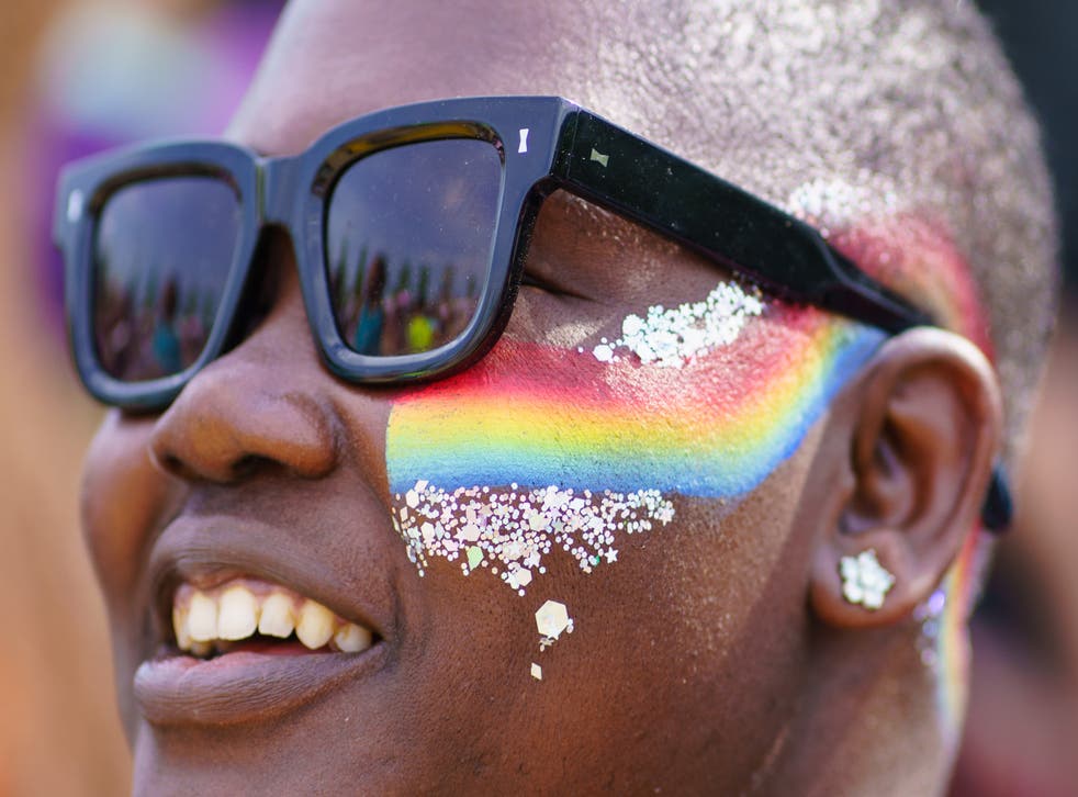 Revelers deltar på UK Black Pride (Dominic Lipinski/PA)