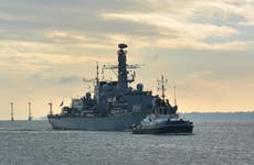 ‘Queen’s Frigate’ leaves base for three-year mission to the Gulf