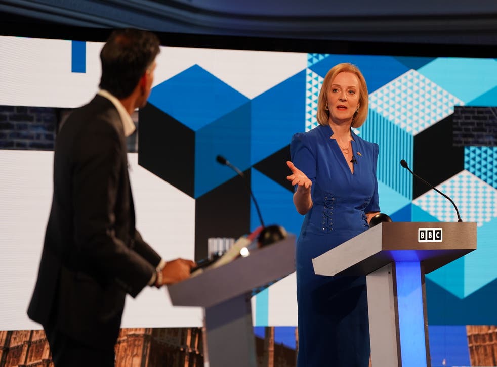 Rishi Sunak and Liz Truss are competing to be Tory leader and Prime Minister (Jacob King/PA)