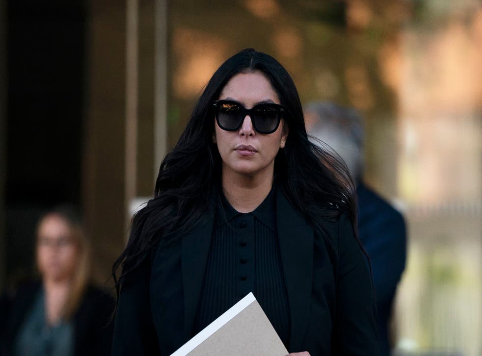 <p>Vanessa Bryant leaving the federal courthouse in Los Angeles last week </bl>
