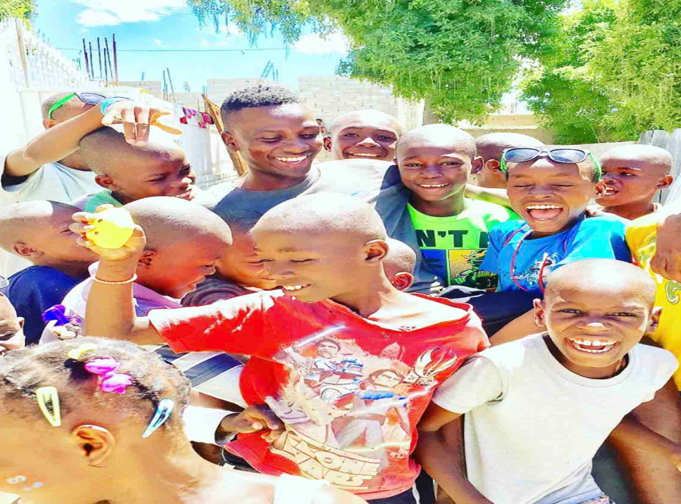 <p>Mr Amisial often volunteers at orphanages in his home country of Haiti  </p>