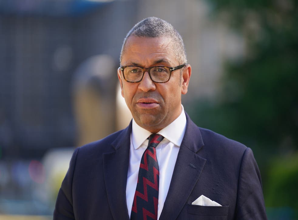 Education Secretary James Cleverly said all students should be proud of their achievements, having studied through the pandemic (Kirsty O’Connor/PA)