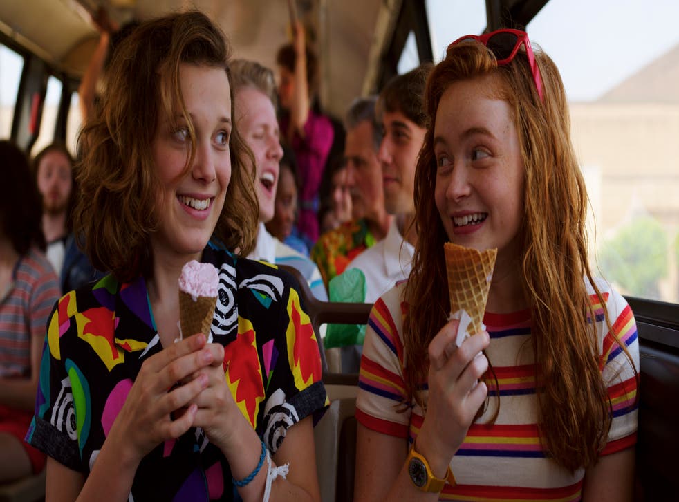 Millie Bobby Brown and Sadie Sink (Netflix/PA)