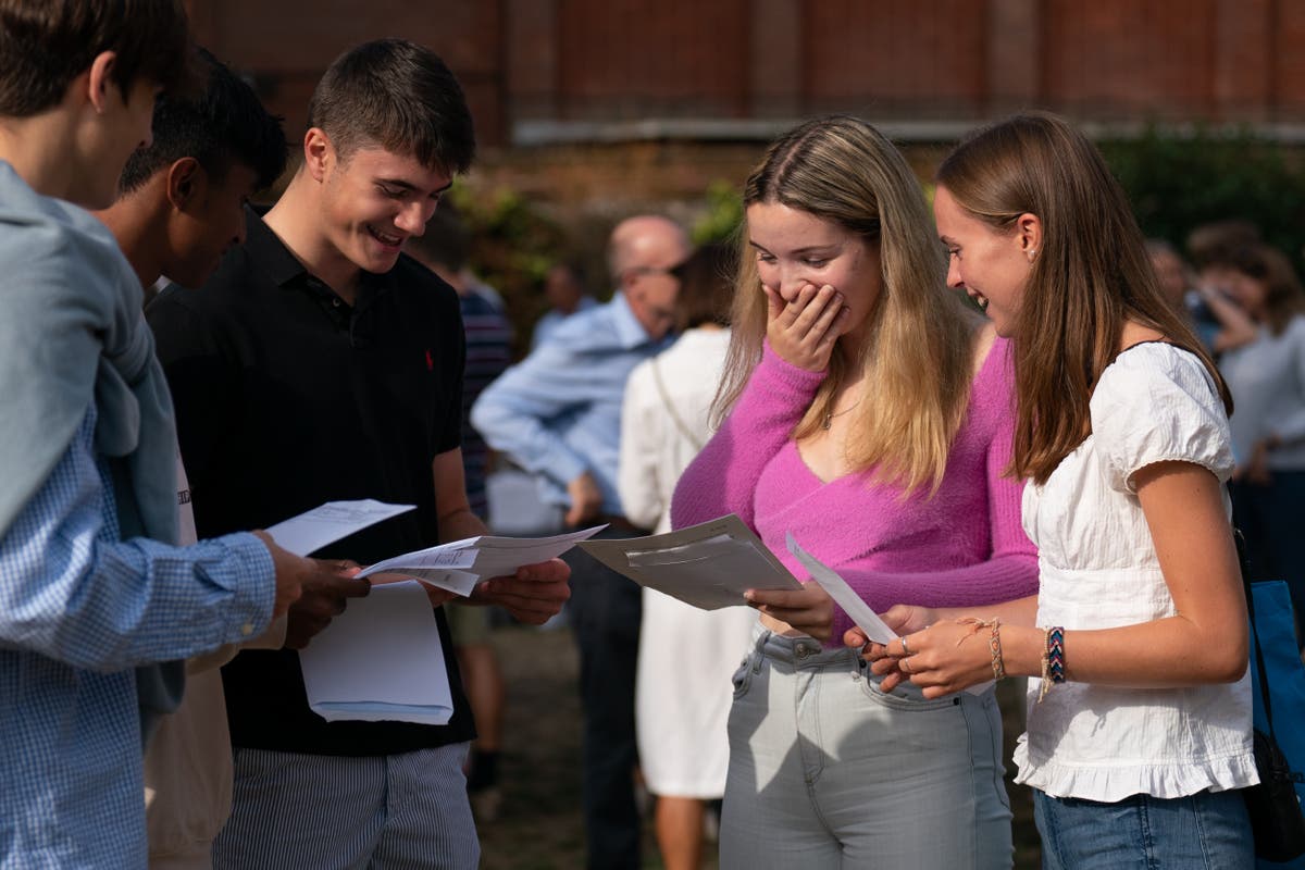 I bilder: Tears, hugs and smiles on A-level results day