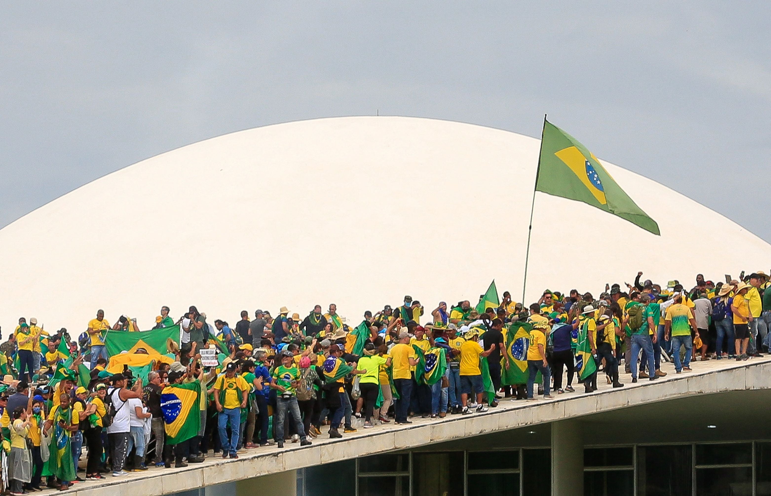 Bolsonaro supporters invading the National Congress