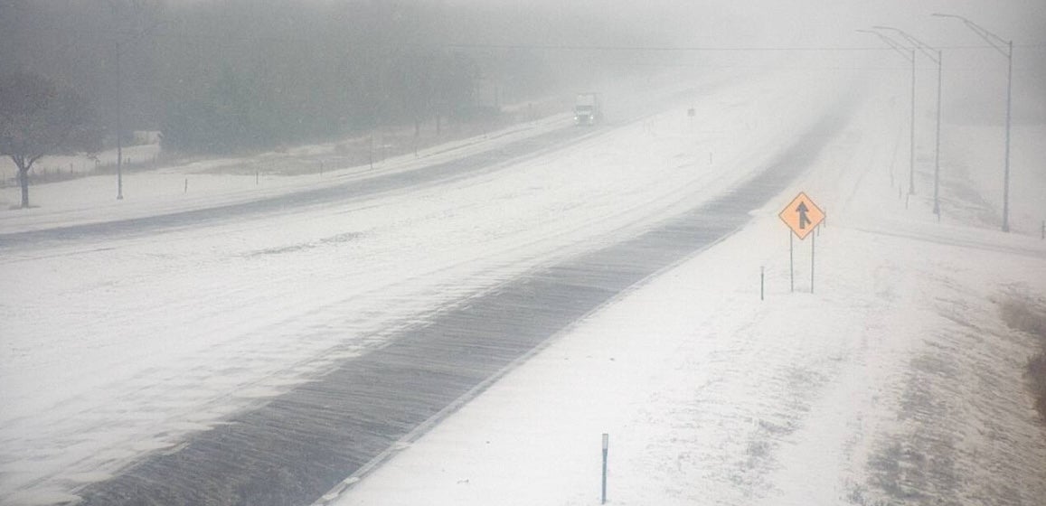 Falling snow is expected to continue to affect roadways. Forecasters warned of dangerous driving conditions in Nebraska