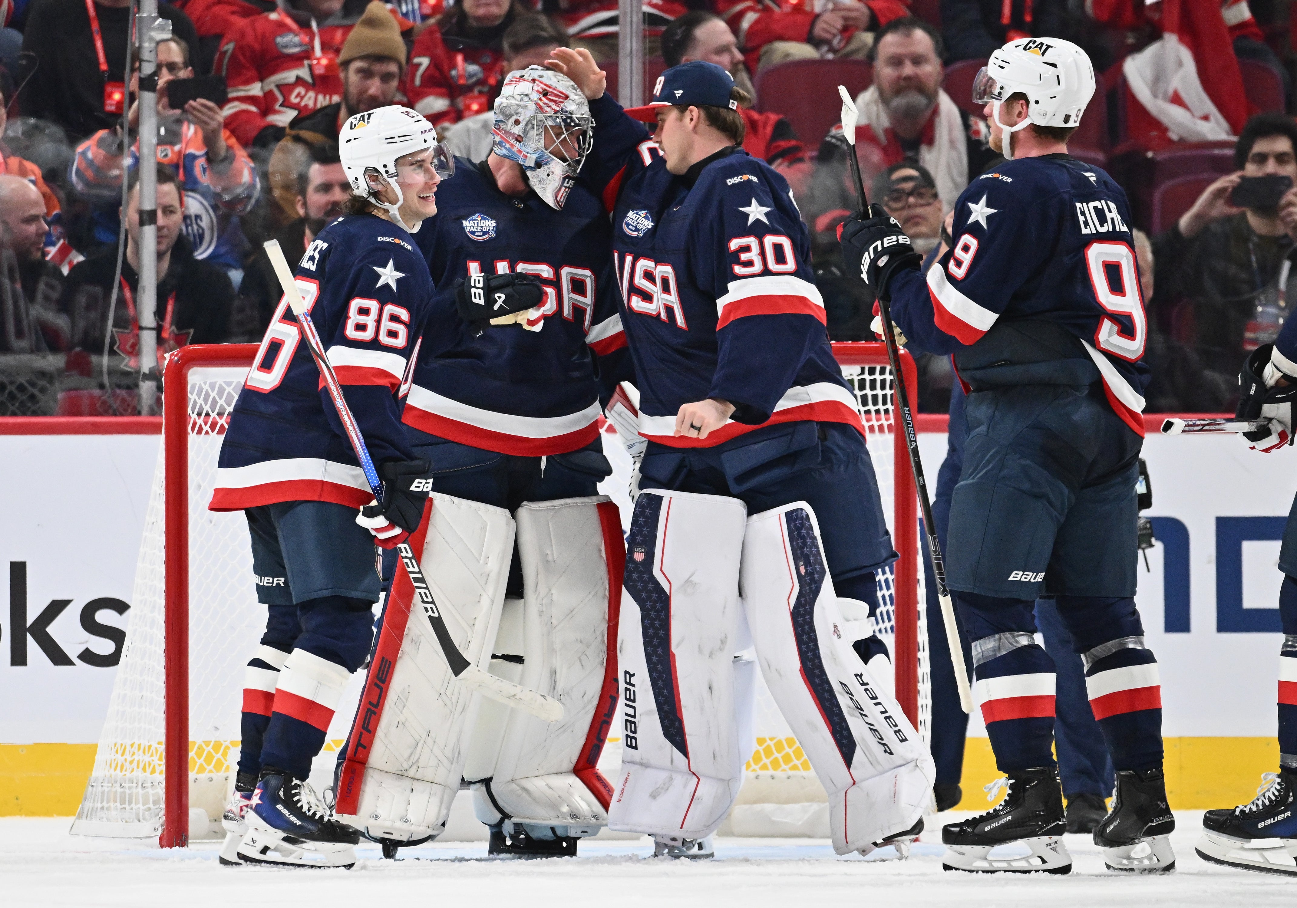 USA Vs Canada Ice Hockey Match Descends Into Chaos