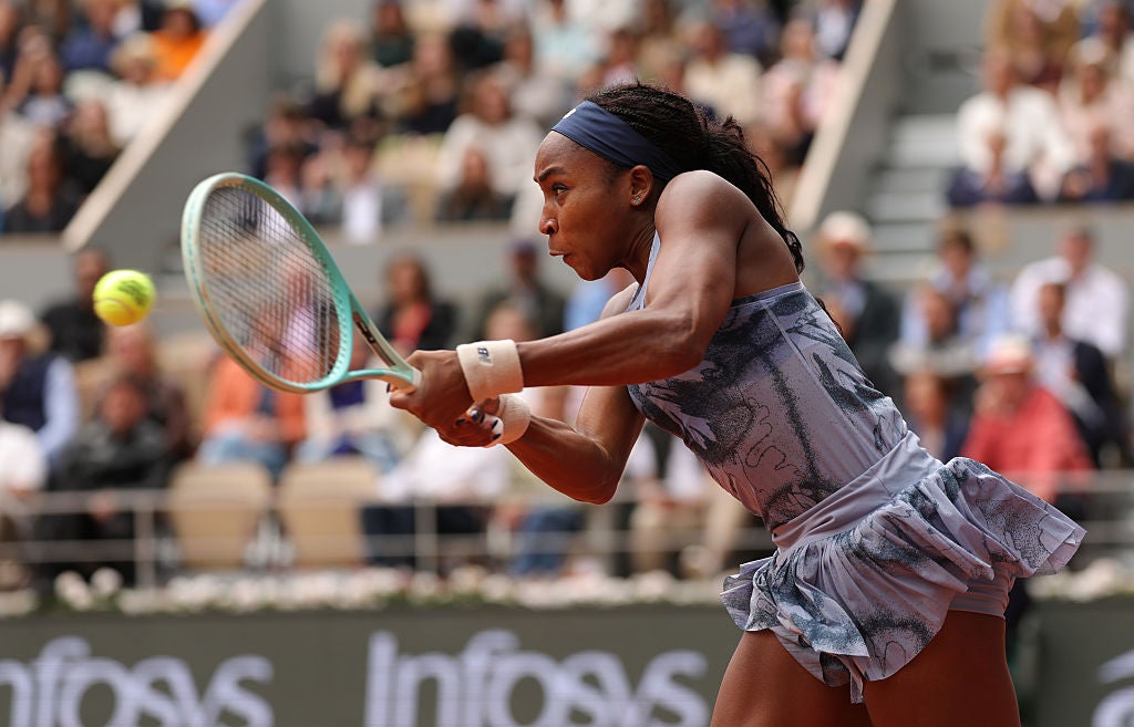 Gauff had to pick herself up after losing a long first set