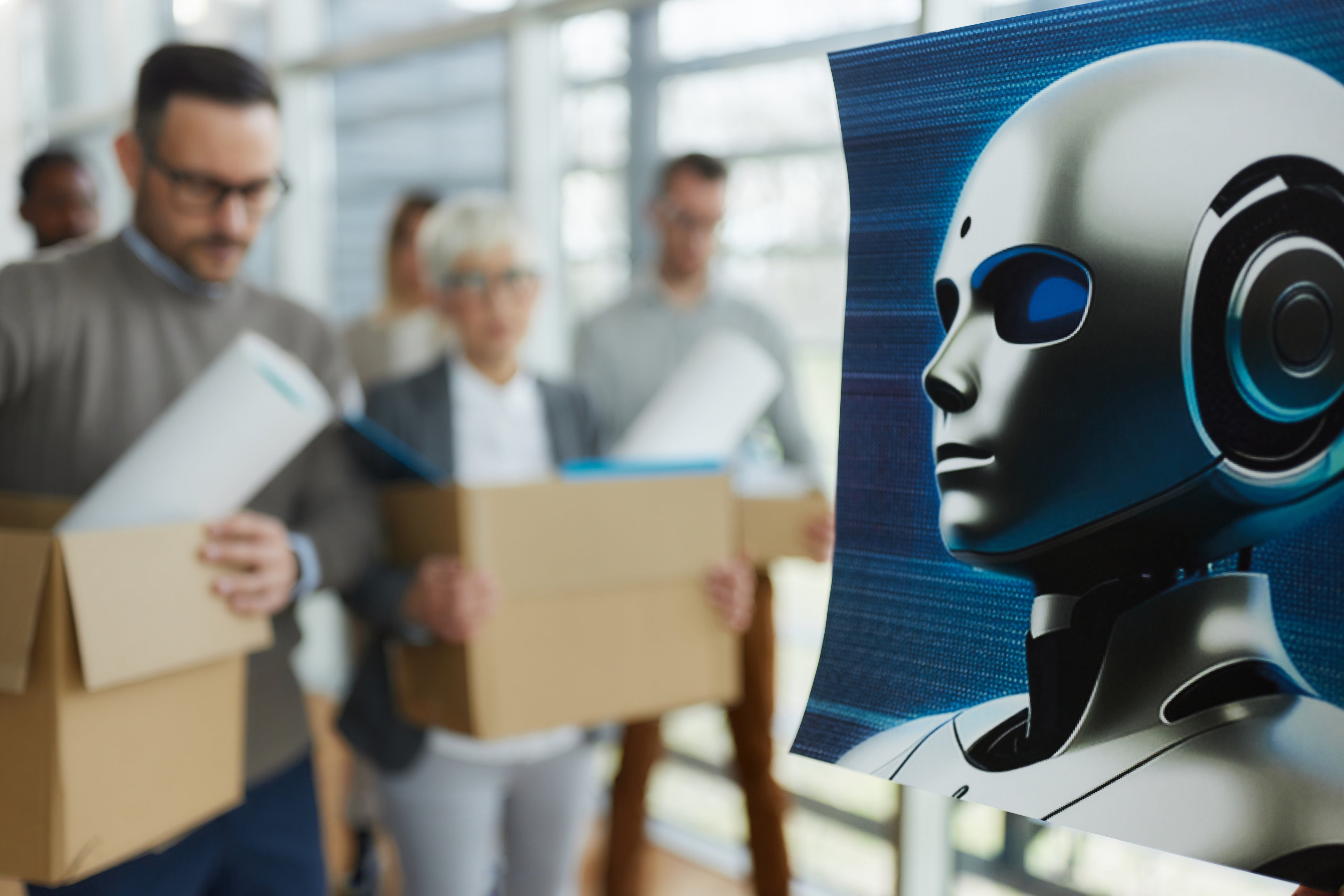The AI replacing workers are not humanoid robots coming to steal their jobs — even if it does feel like that