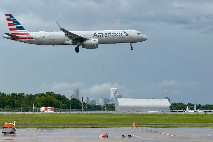 American Airlines flight forced to turn around as witnesses see ‘flames and smoke’ coming from the plane