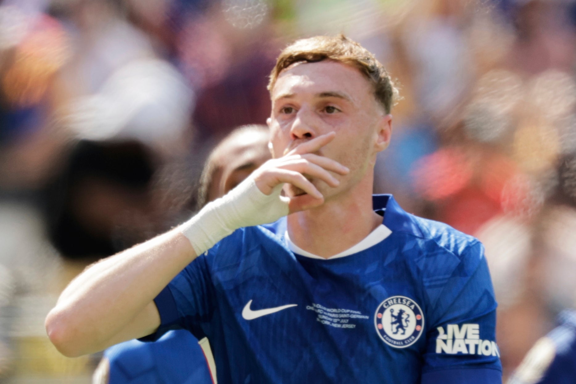 Cole Palmer at the Club World Cup with Chelsea