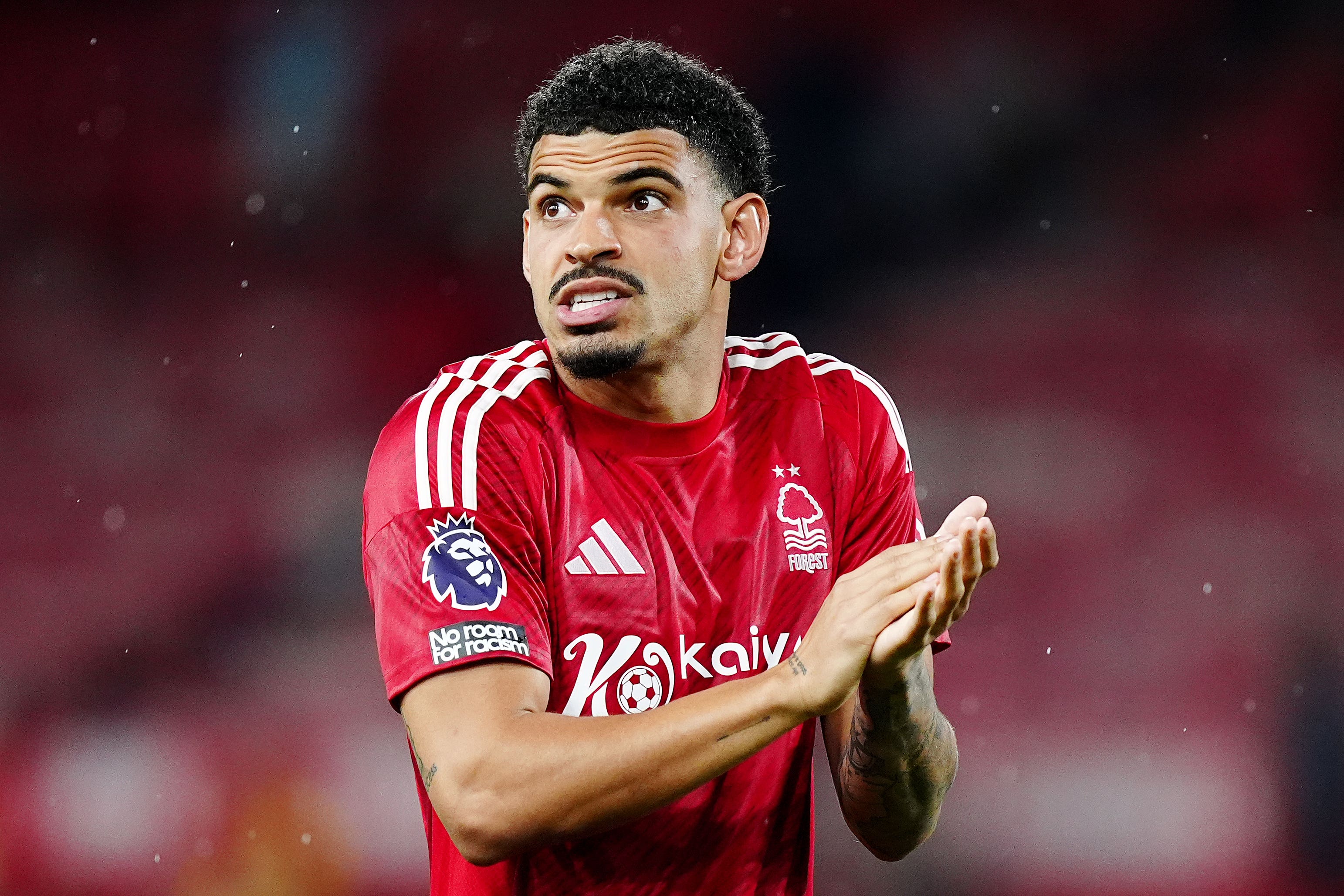 Morgan Gibbs-White has been training with Nottingham Forest as a potential move to Tottenham remains on hold (Mike Egerton/PA).