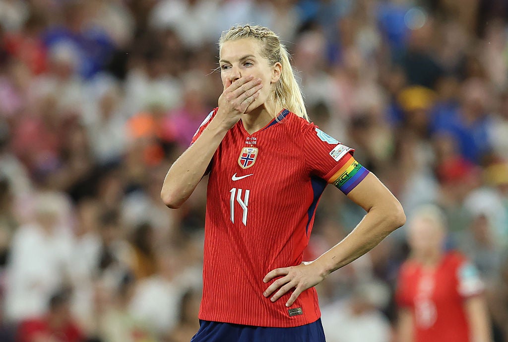 Ada Hegerberg missed her second penalty of the tournament but then scored Norway’s equaliser