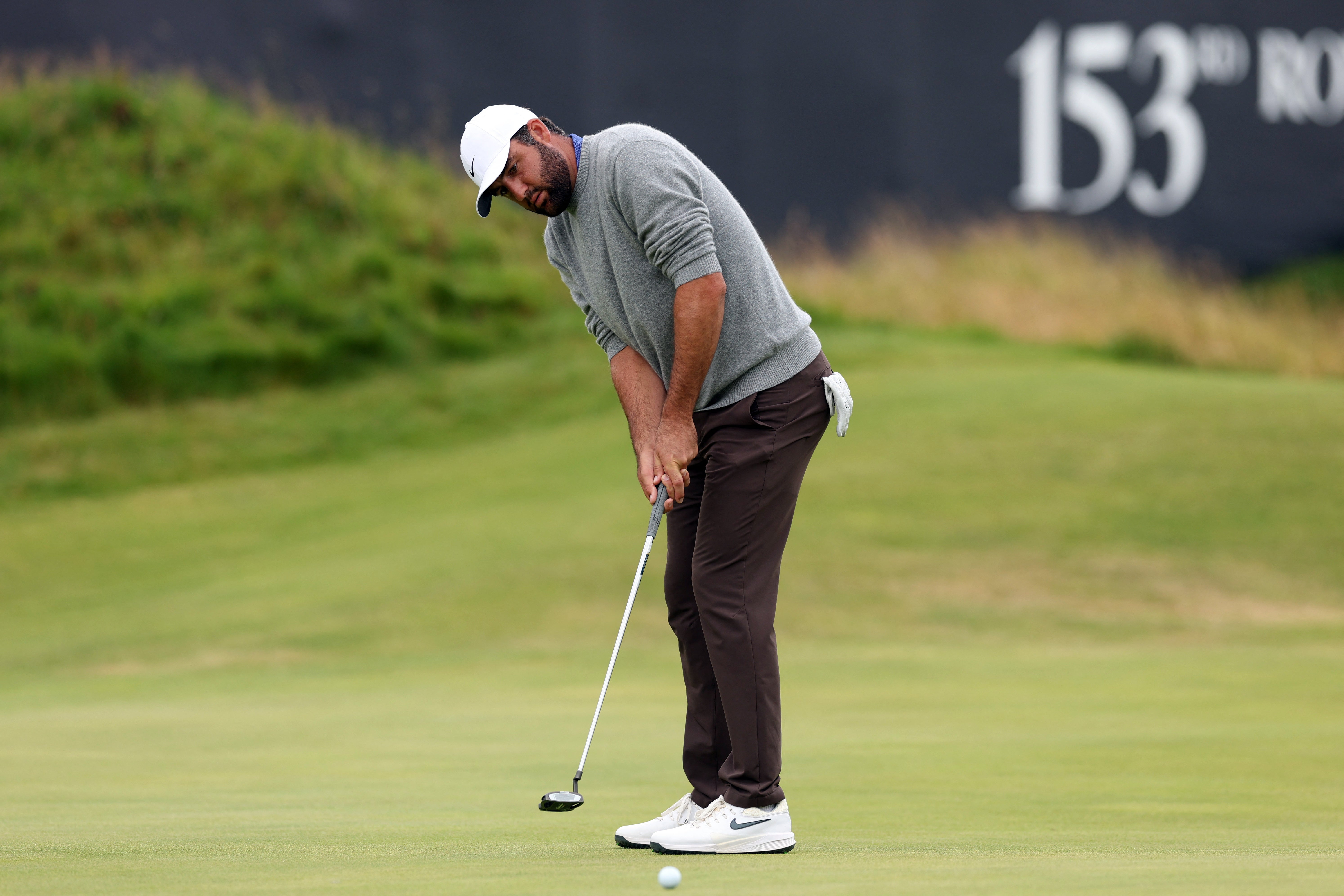 Like McIlroy, Scottie Scheffler struggled off the tee but managed to post a three-under-par round of 68
