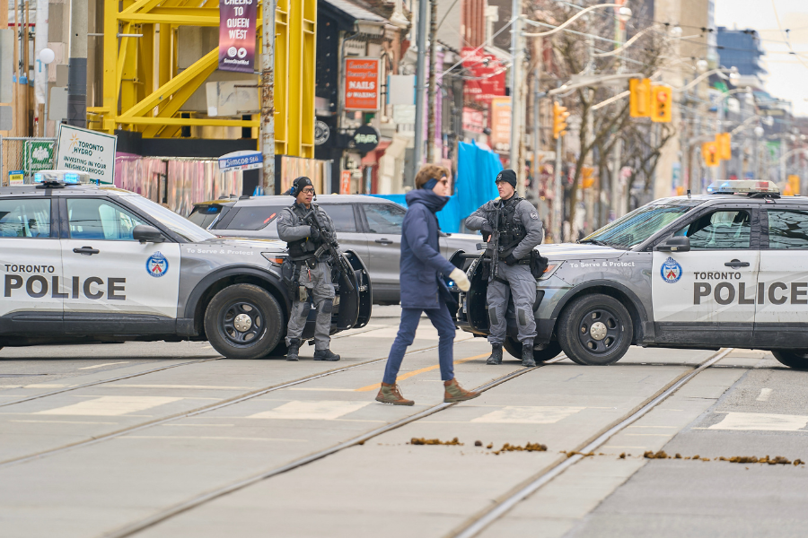 Toronto ups security and stations armed police around city in response to ‘growing volume’ of ‘terroristic’ threats