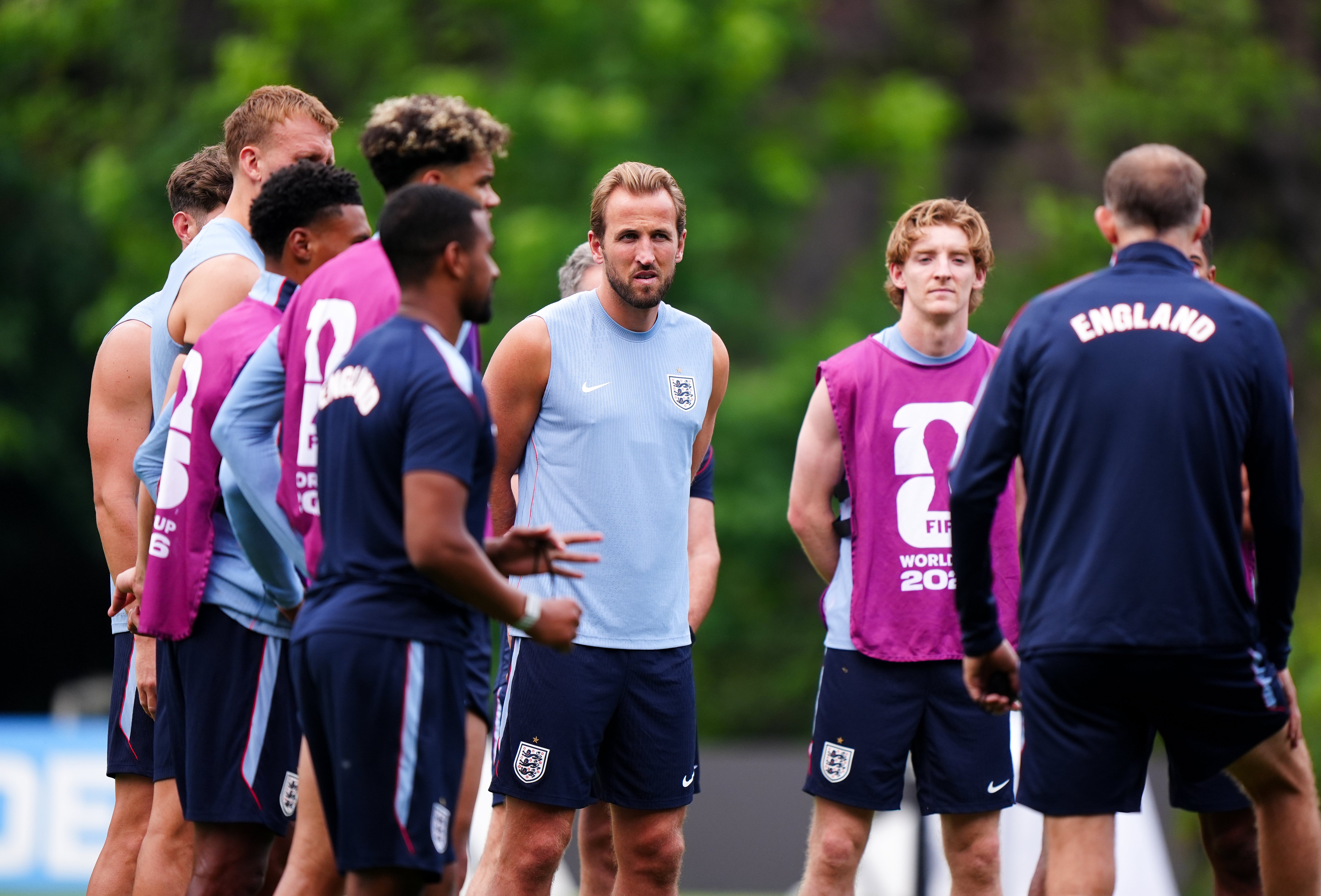 England’s Harry Kane during a training session at Club Universidad Nacional, Mexico City