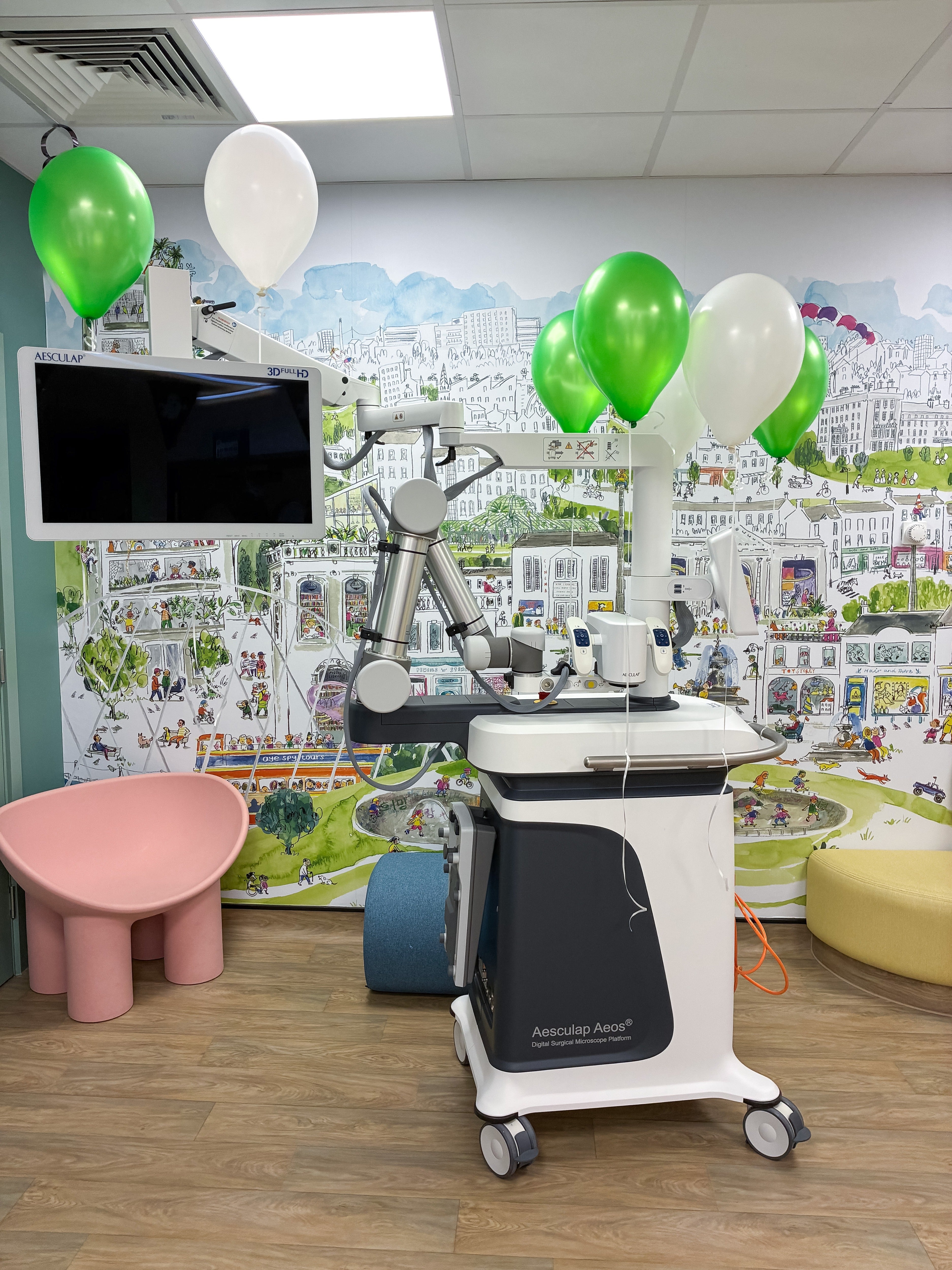 The 3D exoscope at the hospital