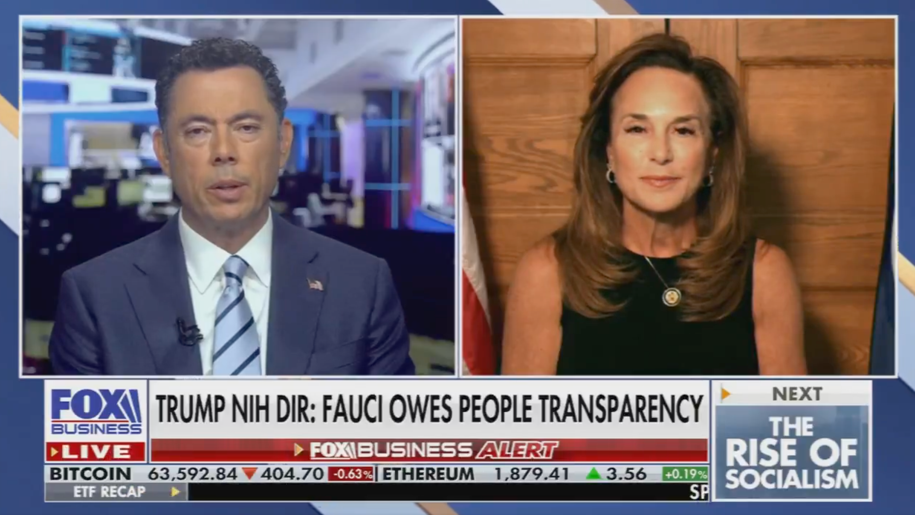 Michigan GOP Rep. Lisa McClain also pushed the bogus claim in an interview with Fox Business, prompting the network to issue a correction