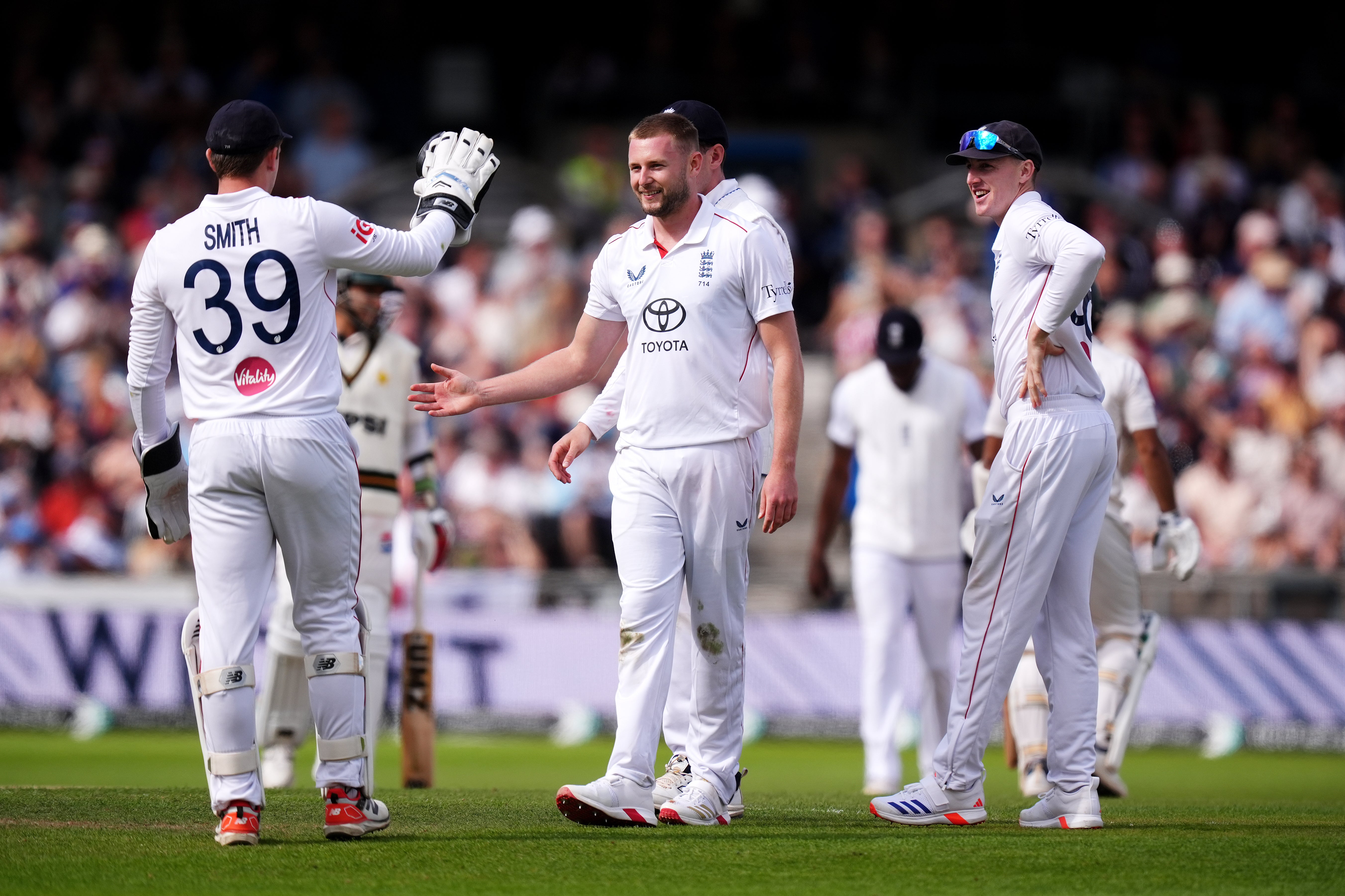 England’s four seamers took all 20 wickets during the Test