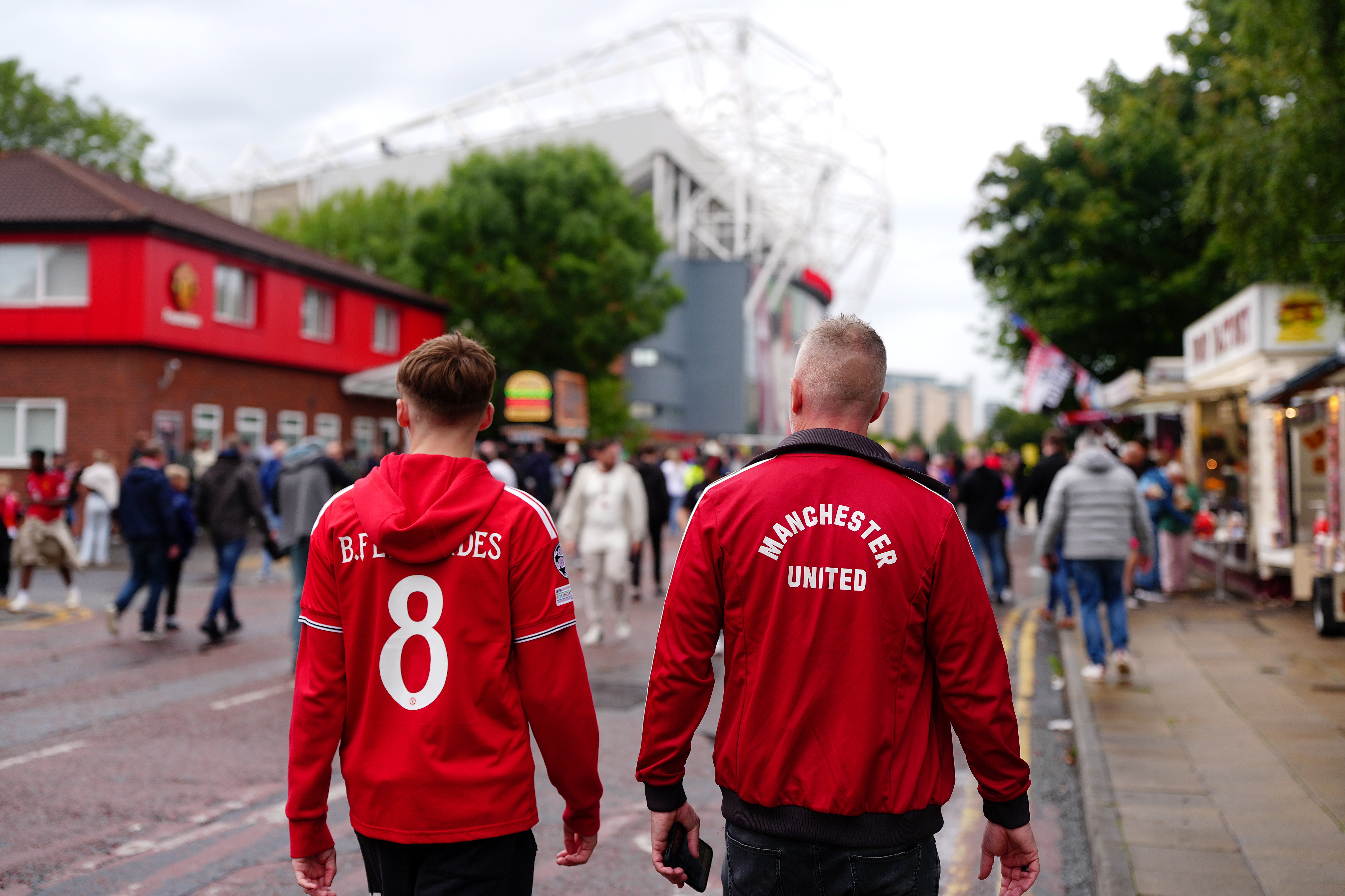 Manchester United fans for the Ipswich Town game