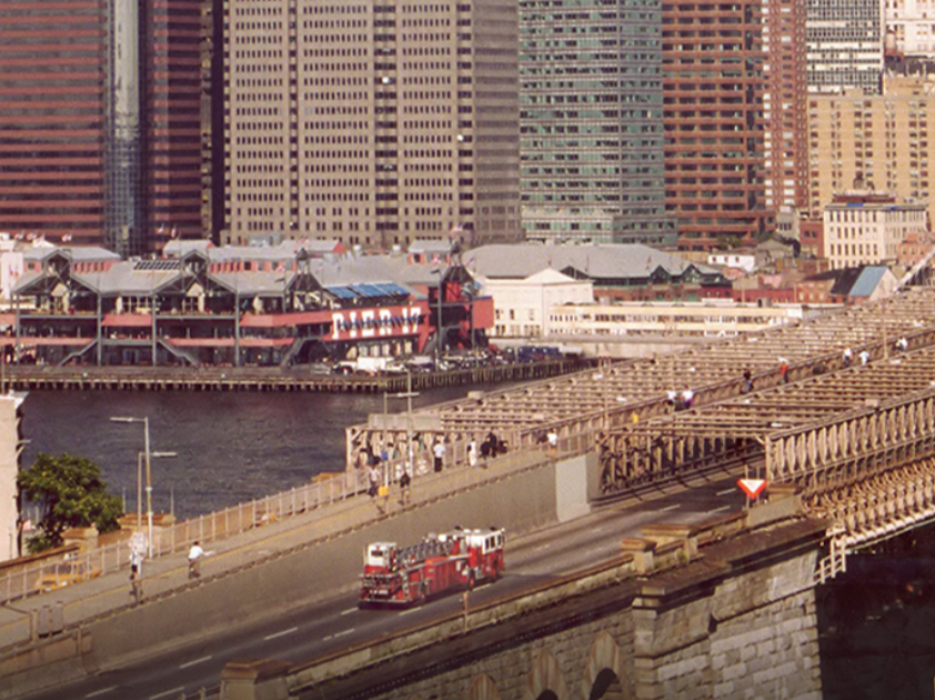 All six crew members on the Ladder 118 fire truck were killed when the south tower collapsed at 9:59 a.m. while they evacuated people from the adjacent Marriott Hotel