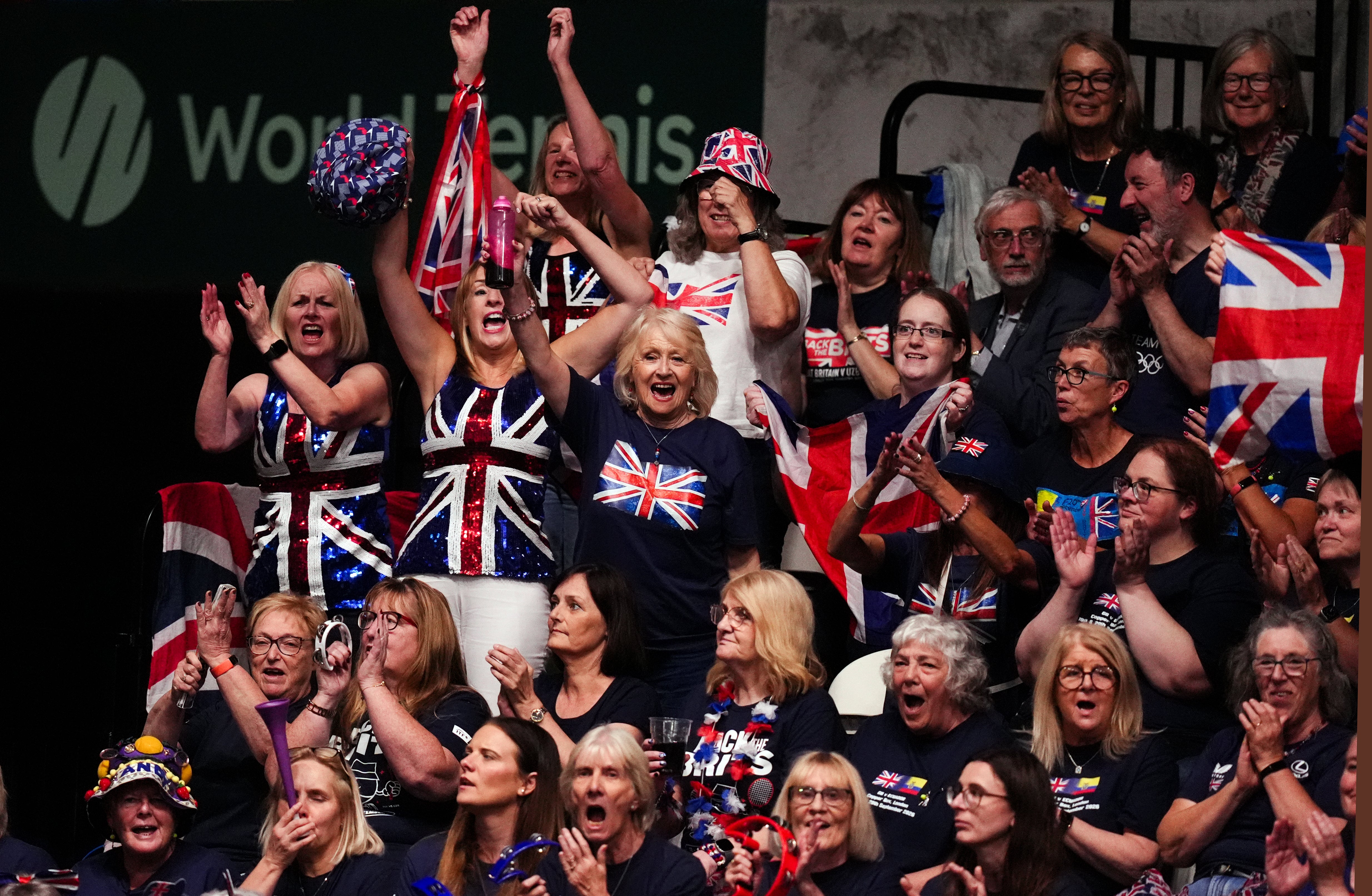 Great Britain fans at the Copper Box (John Walton/PA)