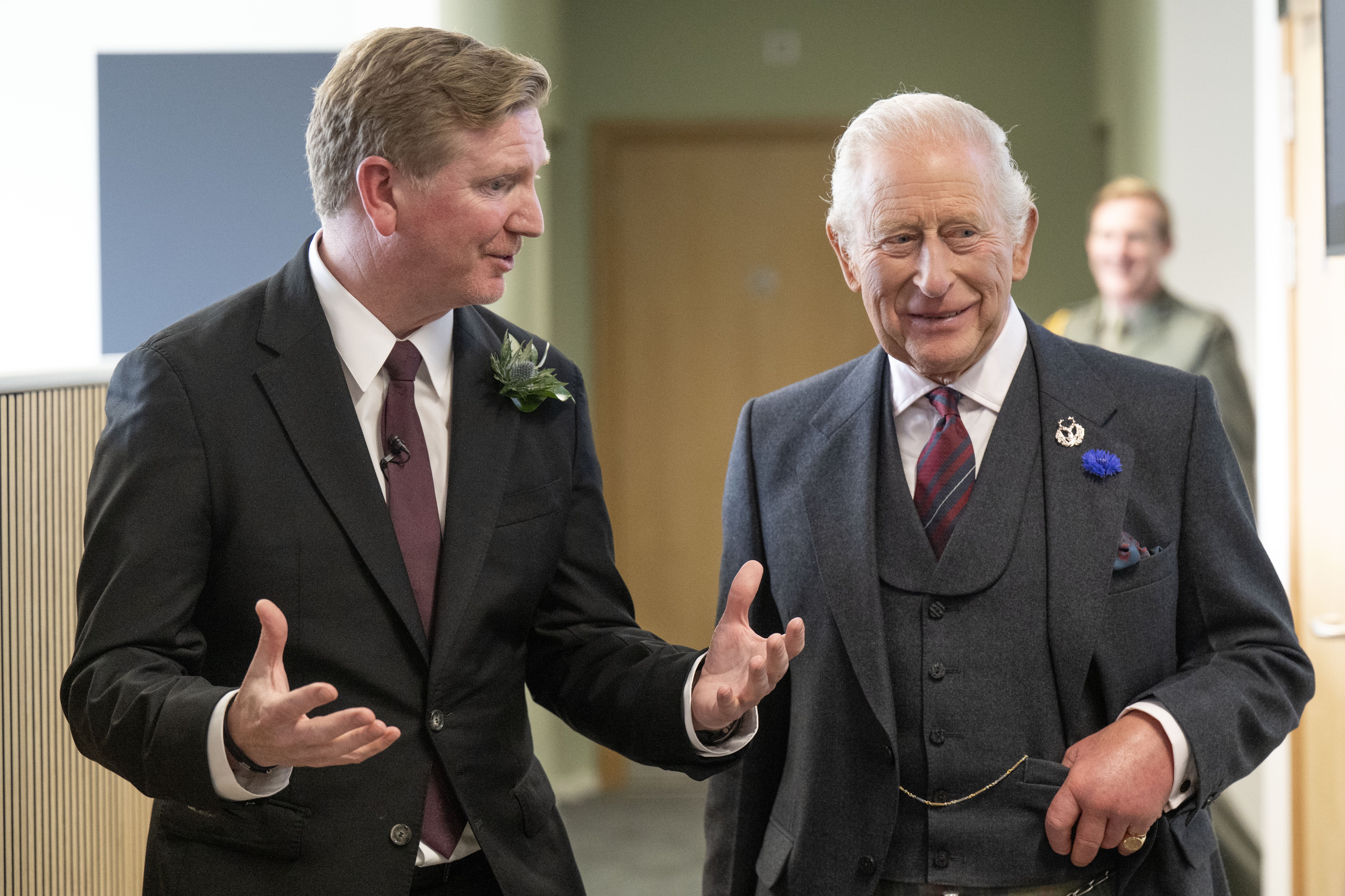 Dan McGrail (left) said King Charles visit this week was about showing GB Energy is ‘very much open for business’. (Lesley Martin/PA)