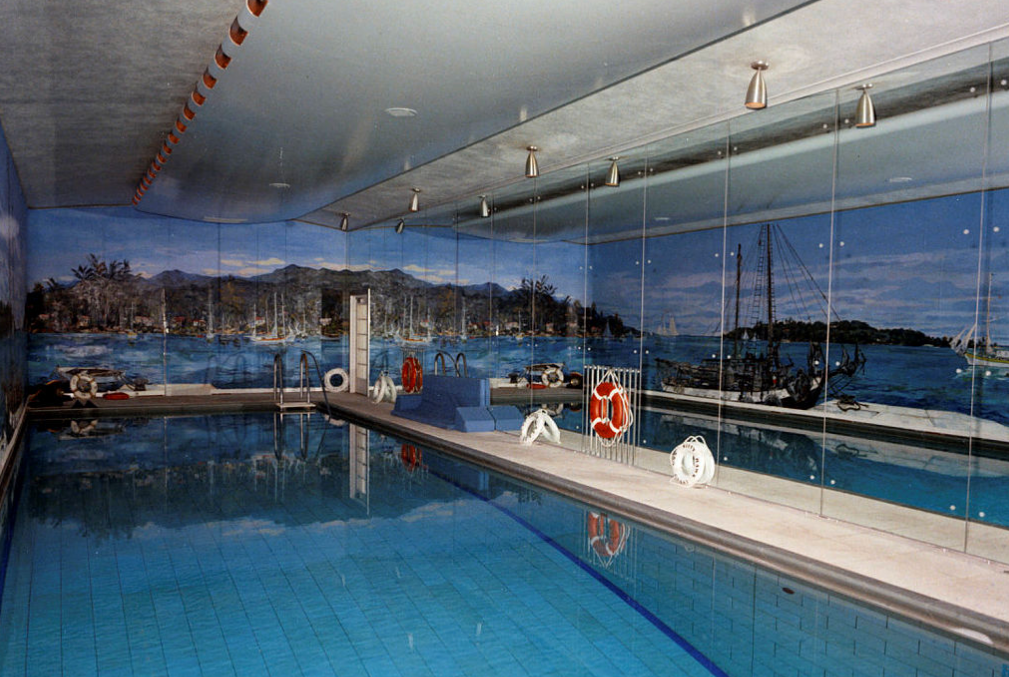 The White House did once have an indoor swimming pool (pictured), which was later closed during former President Nixon's time in office