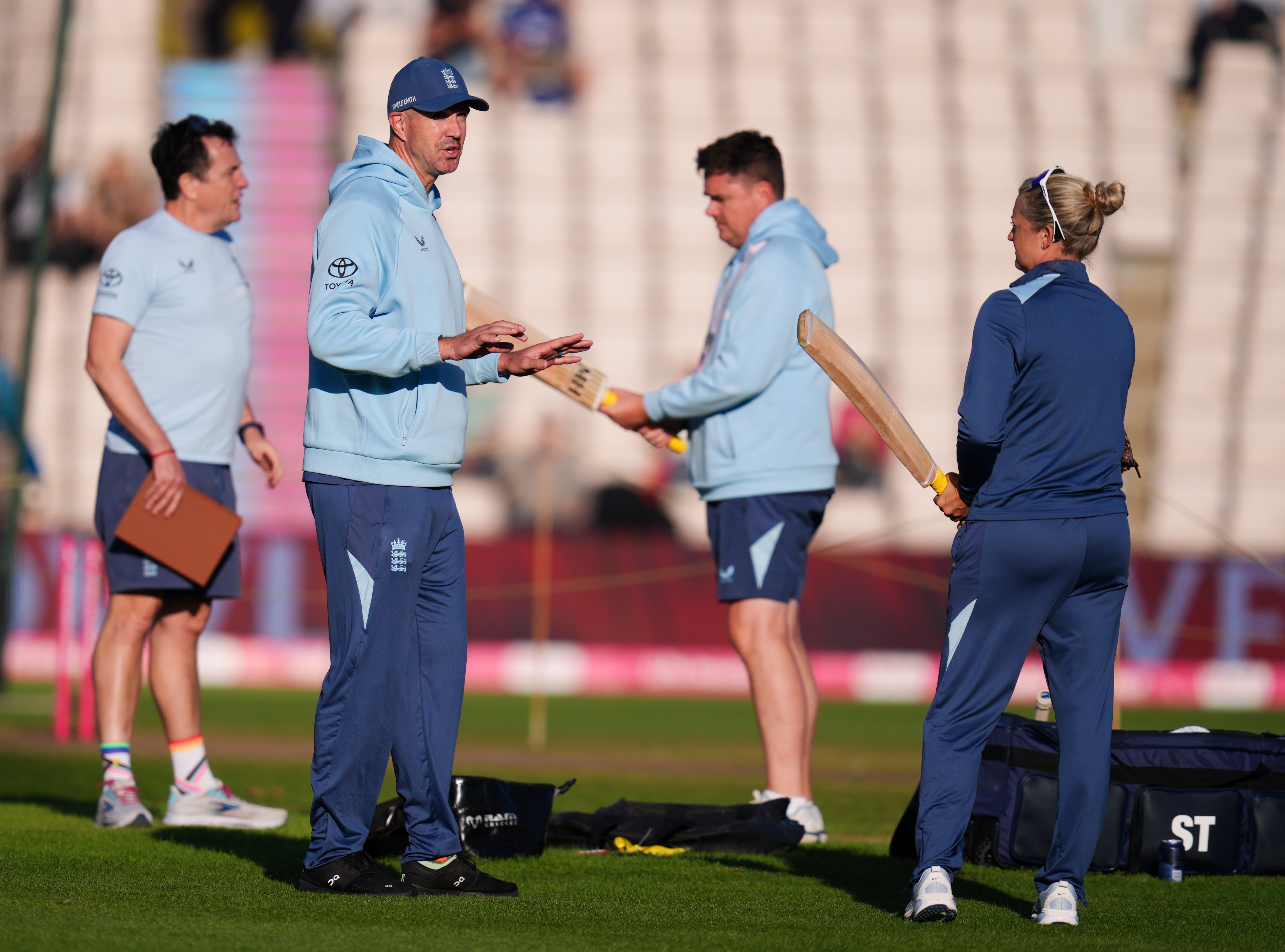 Sarah Taylor (right) has excelled as England’s fielding coach this summer (John Walton/PA)