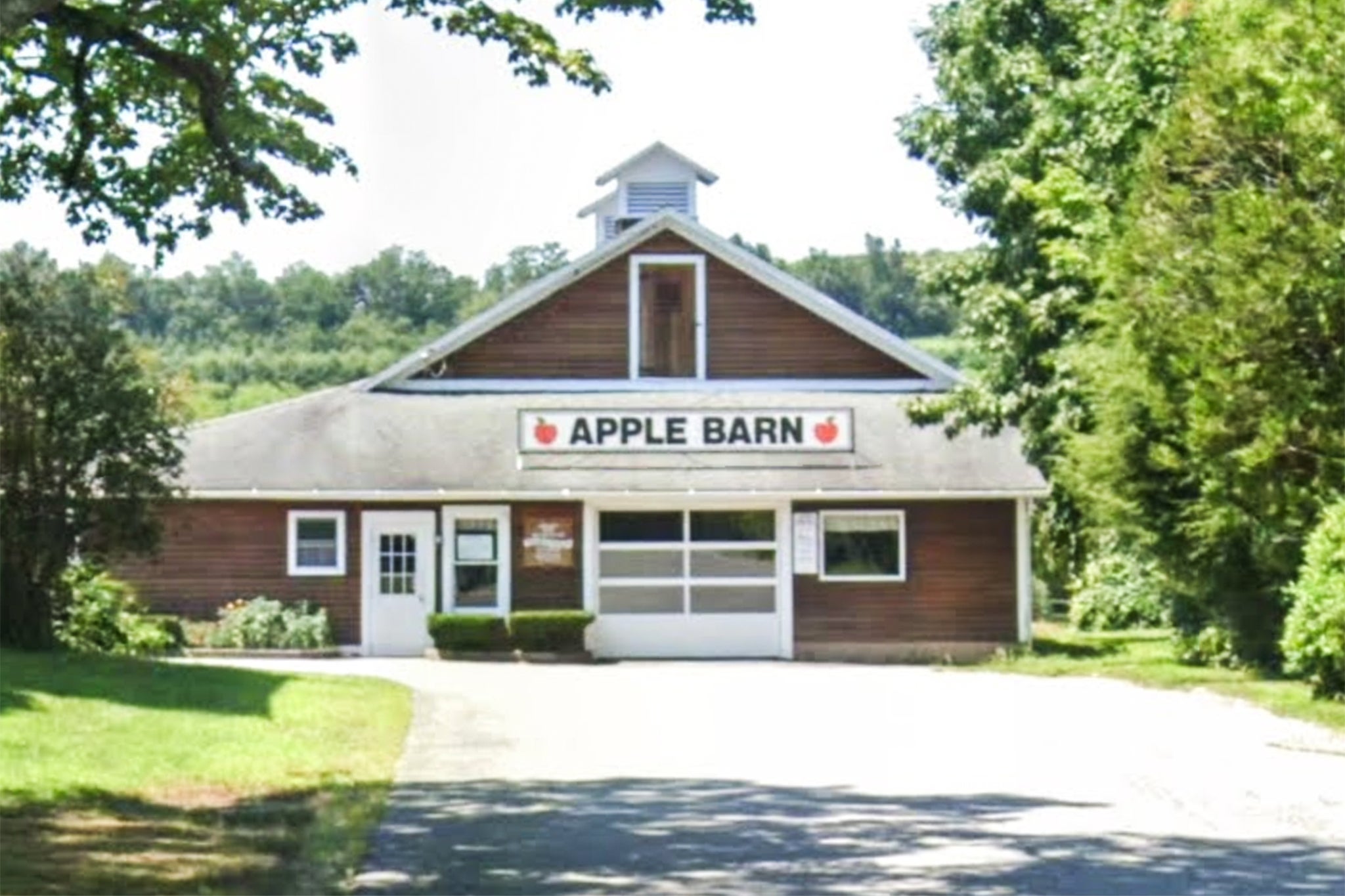 Woodstock Orchards says that a hot air ballon descended and took swiped an apple from the farm’s trees