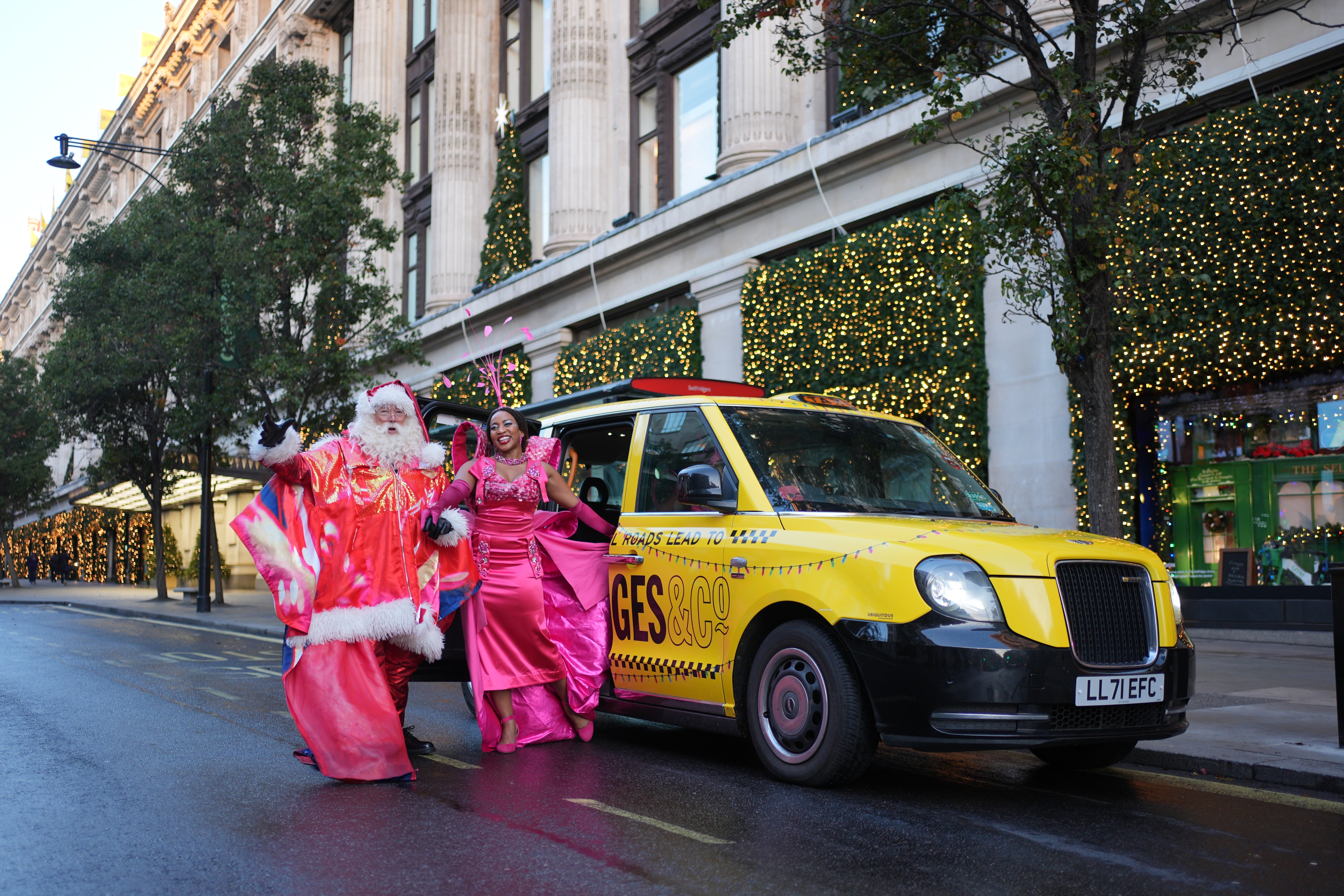 The festive launch comes days before the pedestrianisation of Oxford Street (Yui Mok/PA)