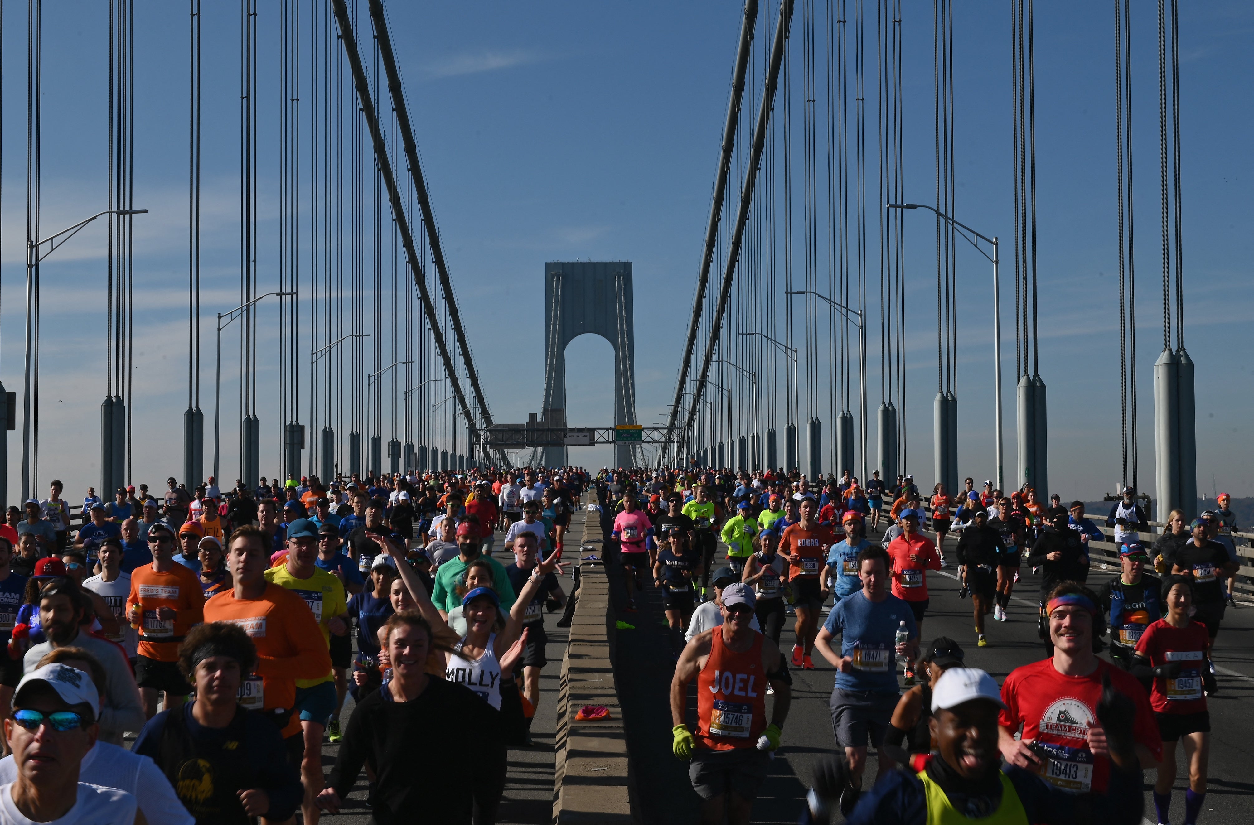 Tens of thousands of runners are set to take part in the New York City marathon on Sunday, Nov. 1