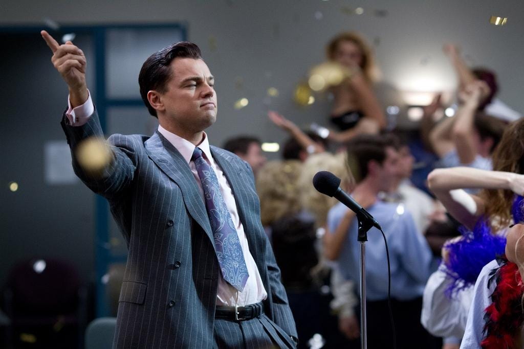 Leonardo DiCaprio in 'The Wolf of Wall Street'
