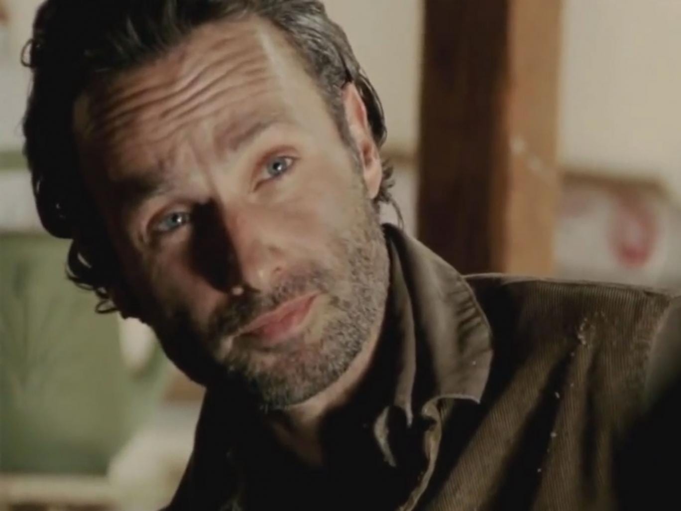 The Walking Dead: Andrew Lincoln's mouth filled with ...