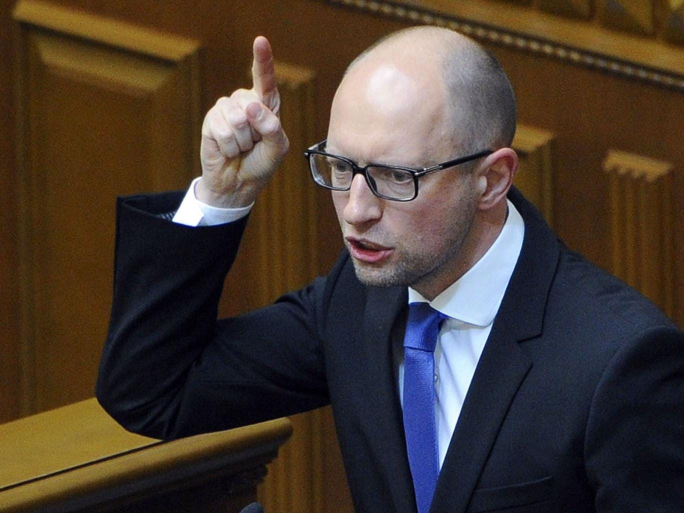Former Ukrainian Prime Minister Arseniy Yatsenyuk