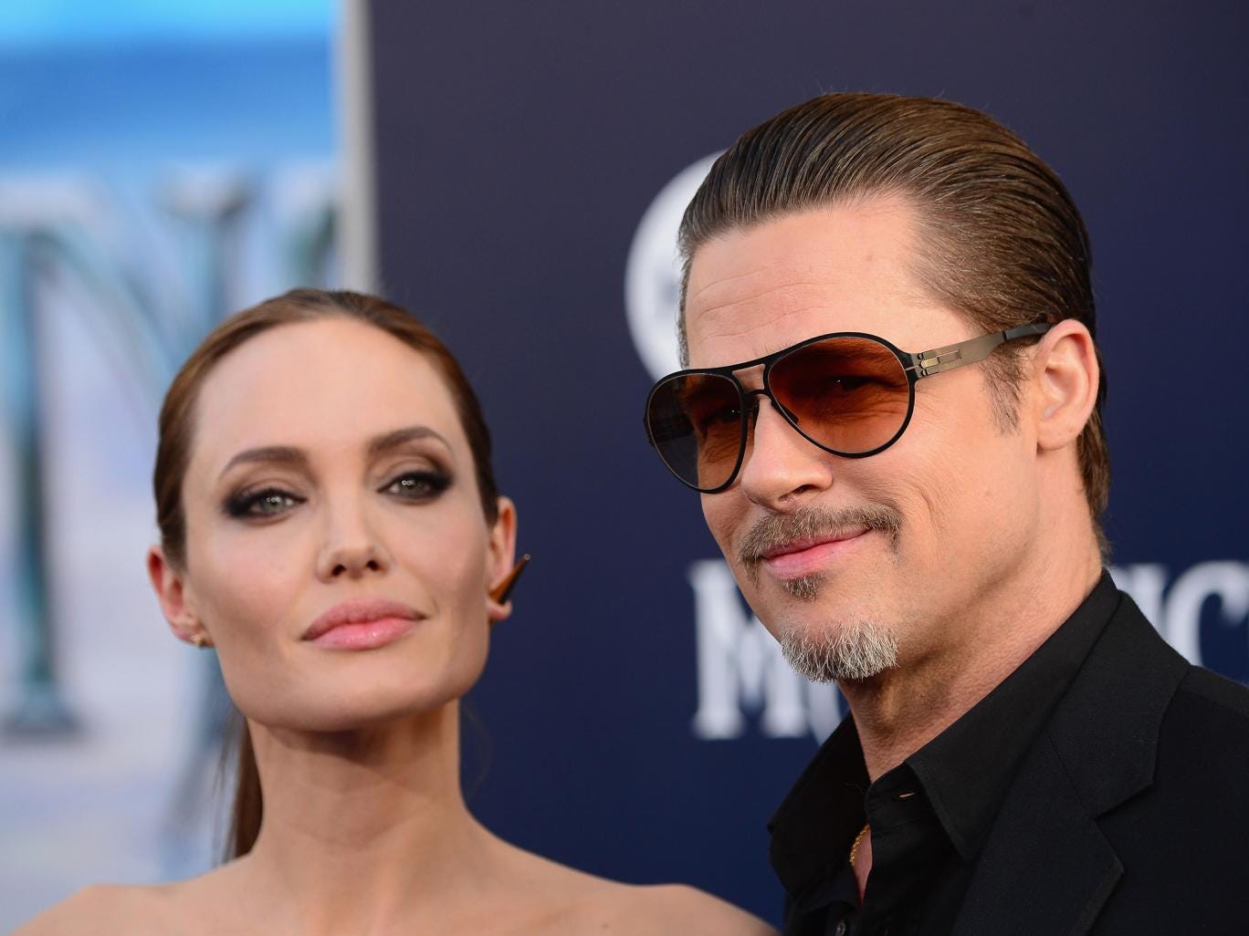 Angelina Jolie and Brad Pitt pictured together in May this year