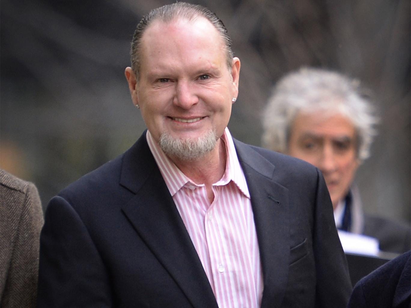 Former footballer Paul Gascoigne arrives at the High Court in London