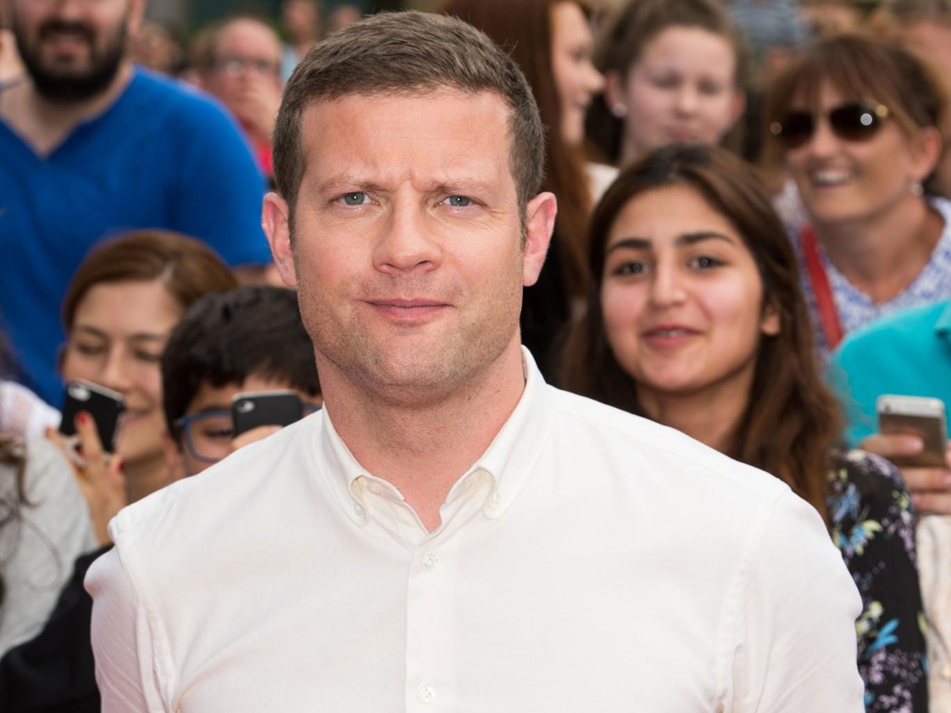 Dermot O'Leary attends the X Factor Wembley Arena auditions at Wembley on August 1, 2014 in London, England. 