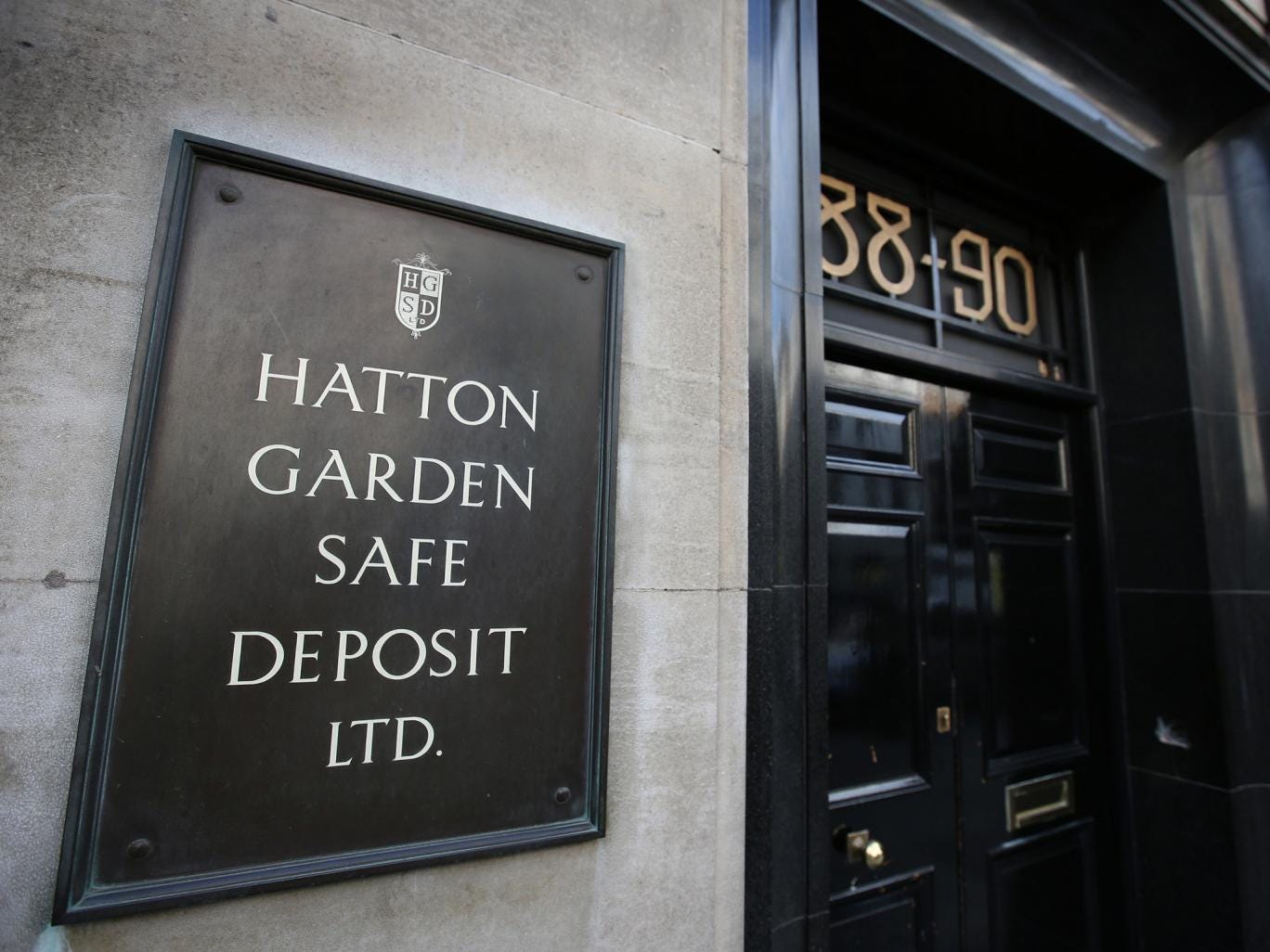 The sign outside the Hatton Garden safe deposit centre