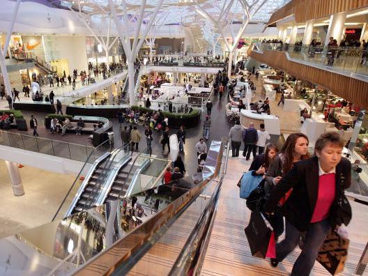 Inside Westfields shopping centre in Shepherd's Bush, London near where suspected WWII bomb was found