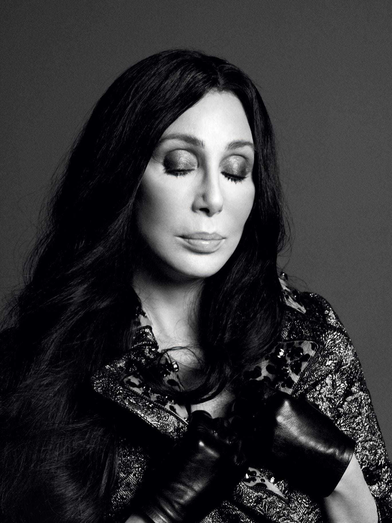 Cher On The Cover Of Love Magazine Queen Of Chiffon And Sequins Is The