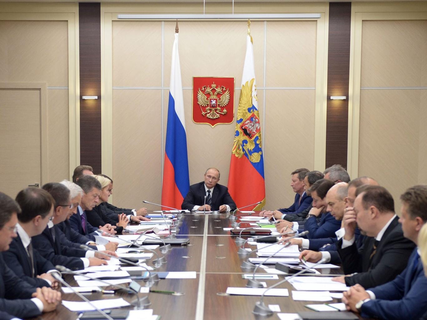 President Putin sought to portray the trikes as a pre-emptive attack against Islamic militants 