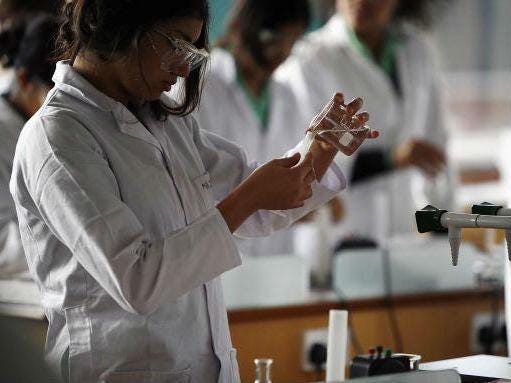 A third of British girls do not think they are clever enough to become a scientist
