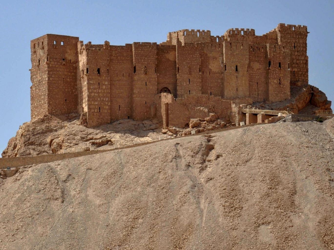The castle of the ancient Syrian city of Palmyra